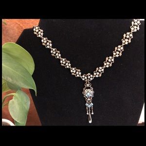 Sea foam Art Deco Necklace - Kenny Ma